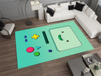 BMO Adventure Time Rug - Fun and Playful Gaming Console Design Cartoon Carpet