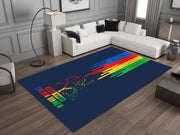 PUBG Winner Winner Chicken Dinner Custom Rug – Gamer Room Decor for Battle Royale Fans, Gaming Room Carpet