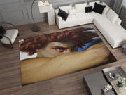 Fallen Angel Art Rug - Classical Masterpiece-Inspired Custom Design Carpet