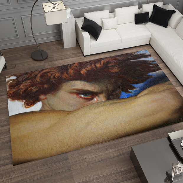 Fallen Angel Art Rug - Classical Masterpiece-Inspired Custom Design Carpet
