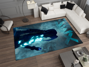 Arcane Jinx Rug, League of Legends Carpet, Gamer Rug Decoration