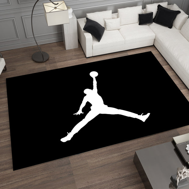 Nike Jordan-Inspired Custom Rug – Iconic Basketball Design for Your Space, GYM Carpet