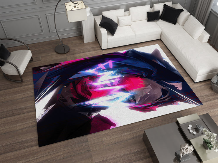 Arcane Jinx Rug, League of Legends Carpet, Gamer Rug Decoration