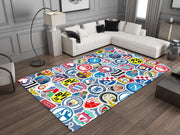 Champions League Teams Custom Rug – Football Club Logos Room Decor, European Football Carpet