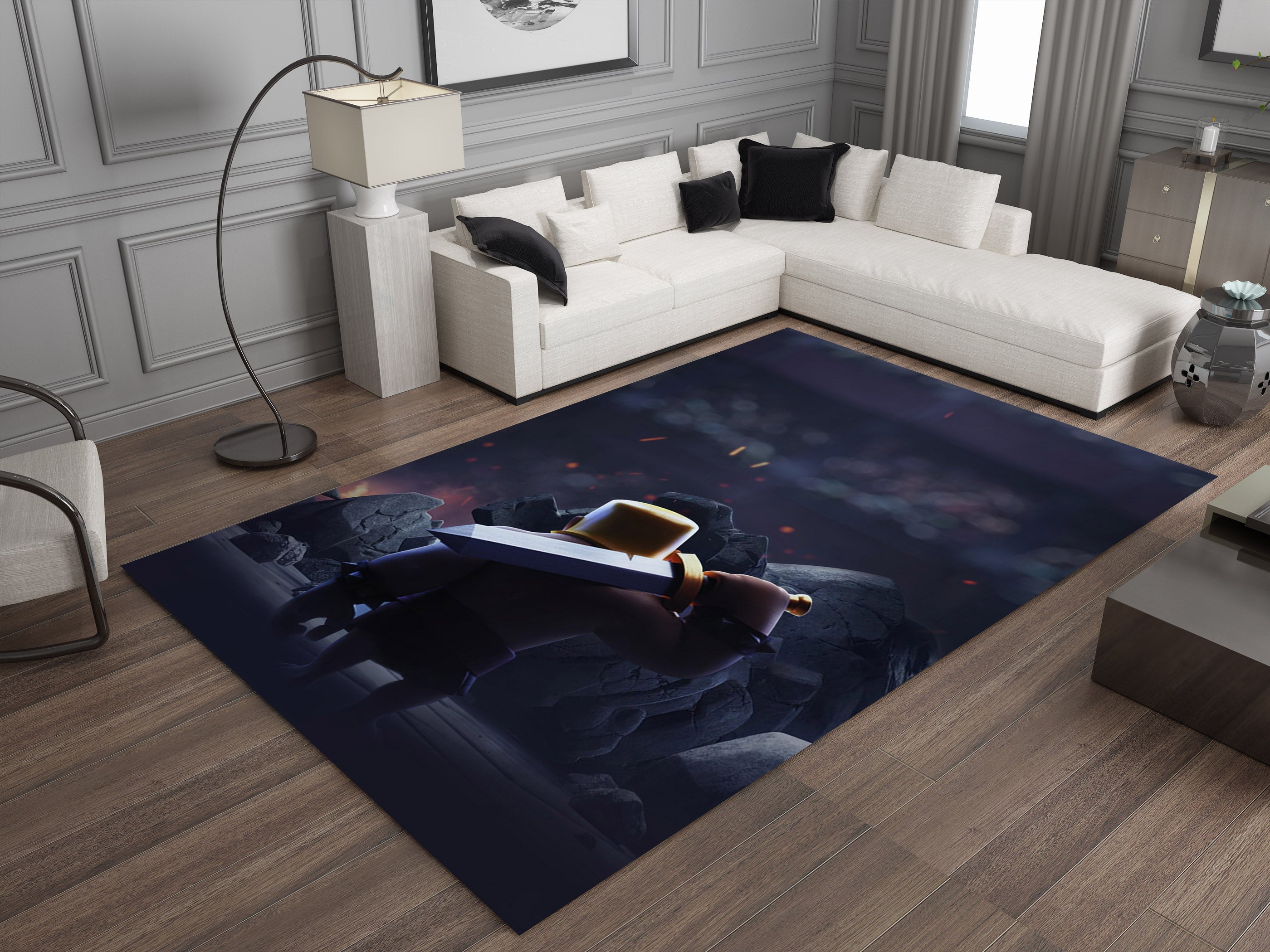 Clash Royale Rug, Gamer Carpet, Battle Arena Inspired Decor