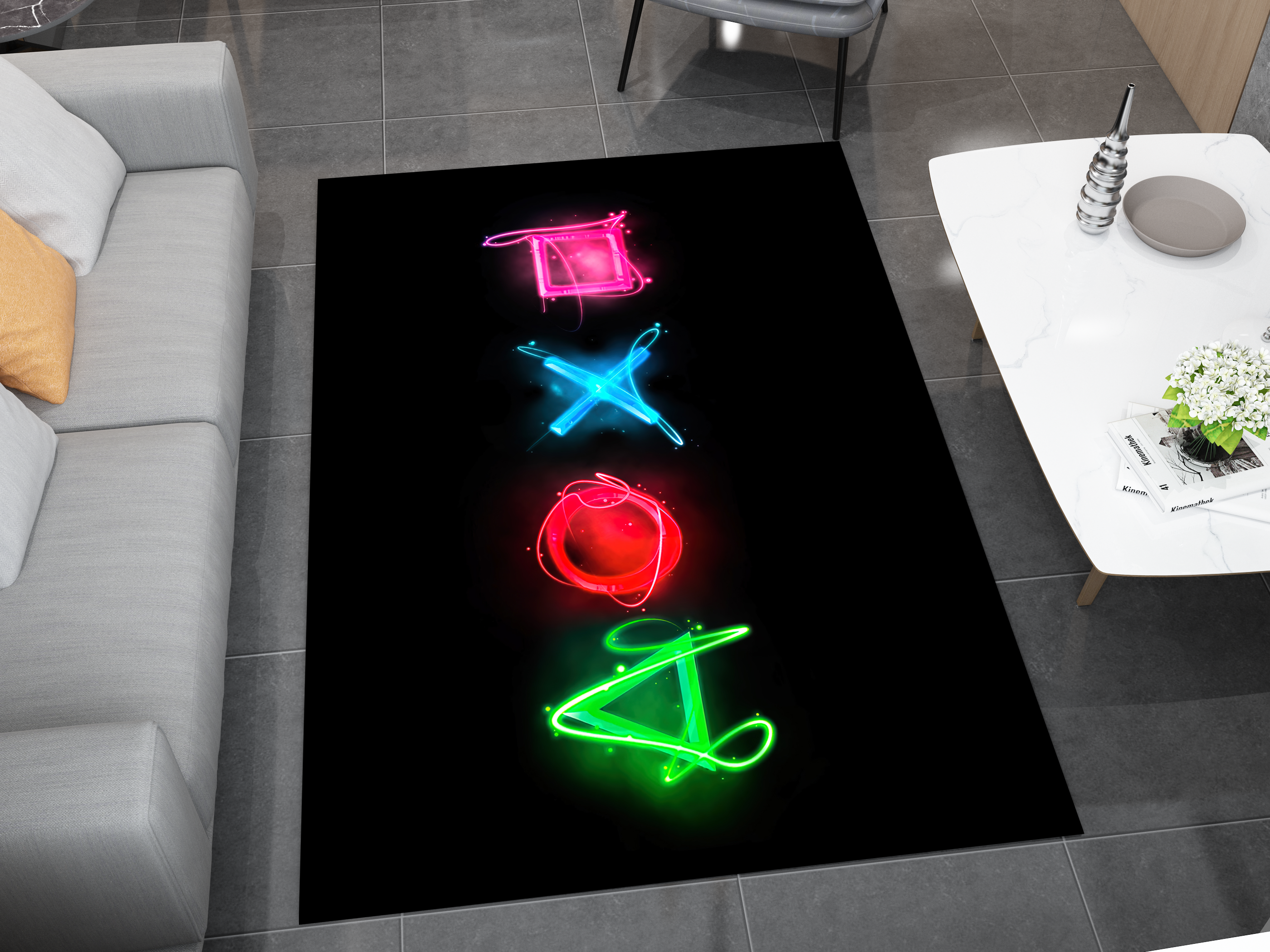 Playstation Rug, Gamer Decoration Carpet