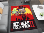 Rick and Morty  Red Dead Rug, Cartoon-Inspired Carpet, Portal Rick Rug, Geek Gift, RDR 2 Gamer Rug