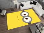Minion Smile Rug, Cartoon-Inspired Carpet, Kids' Room Rug