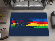 PUBG Winner Winner Chicken Dinner Custom Rug – Gamer Room Decor for Battle Royale Fans, Gaming Room Carpet