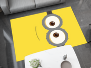 Minion Smile Rug, Cartoon-Inspired Carpet, Kids' Room Rug