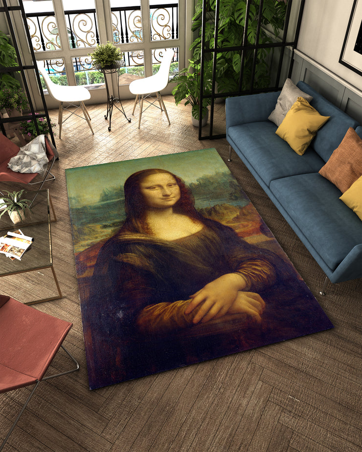 Mona Lisa Art Rug – Iconic Masterpiece for Your Living Space, Aesthetic Carpet