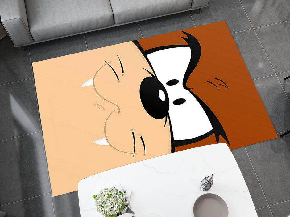 Taz Face Monster Rug - Tasmanian Devil Design for Looney Tunes Fans, Cartoon Carpet