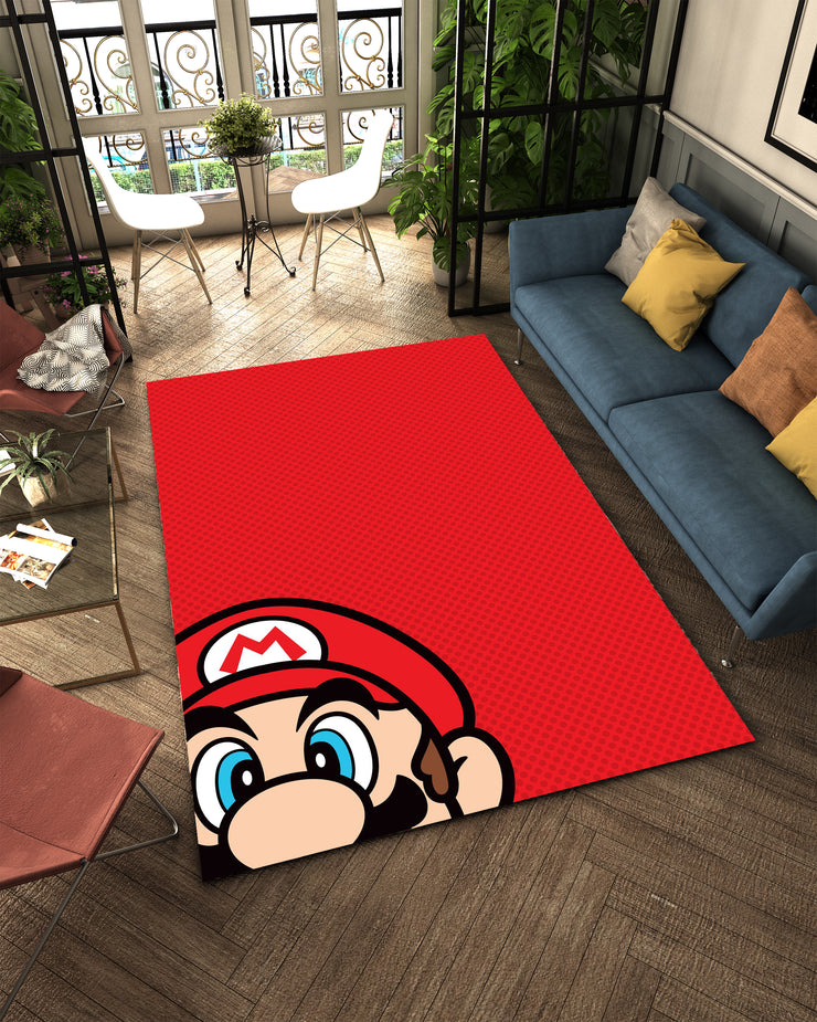 Super Mario Custom Rug – Fun and Playful Decor for Gamers, Gaming Carpet