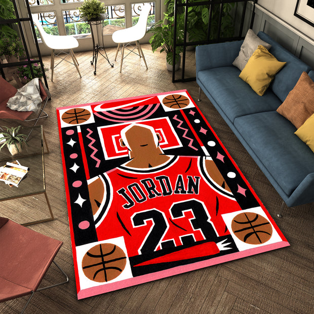Nike Jordan-Inspired Custom Rug – Iconic Basketball Design for Your Space, GYM Carpet