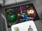 Arcane Jinx Vi Rug, League of Legends Carpet, Gamer Rug Decoration