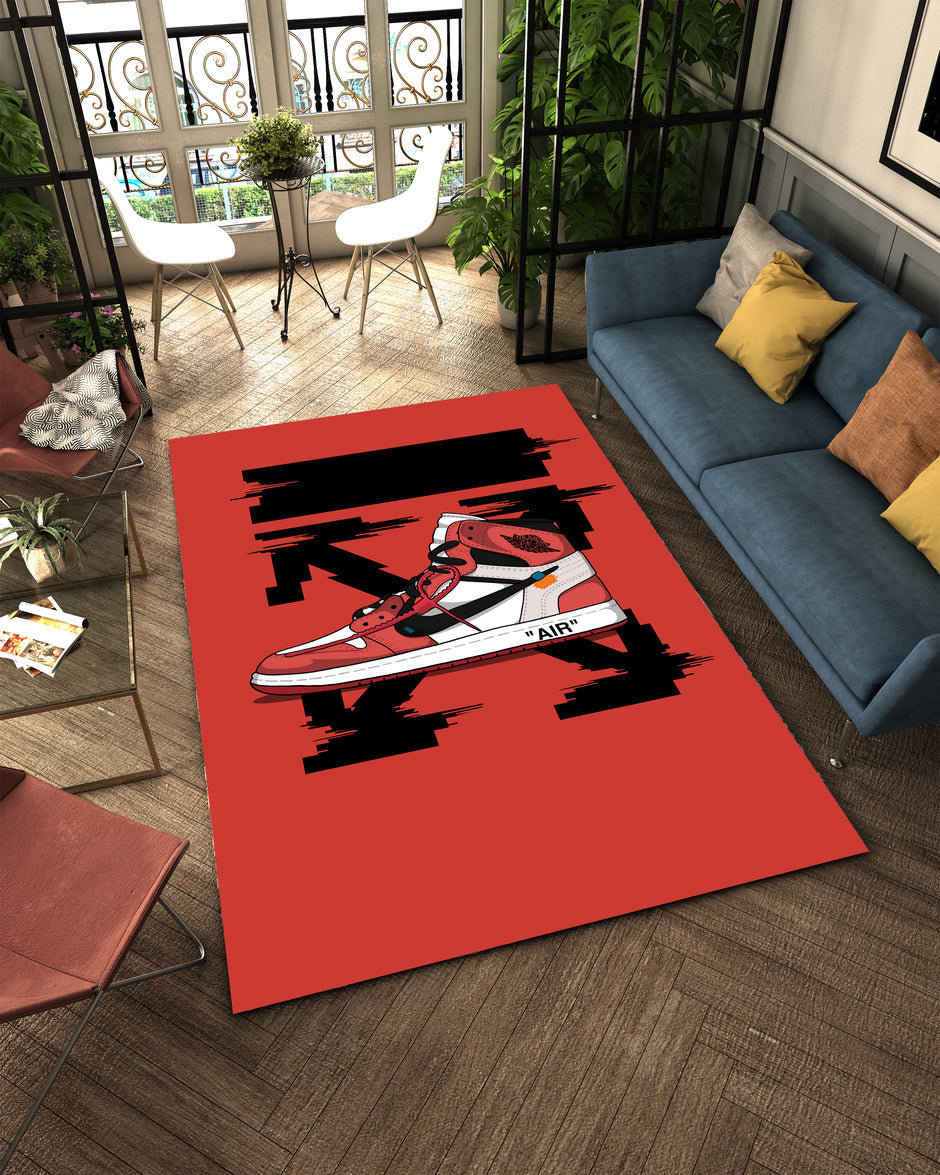 Air Jordan 1 x Off-White Custom Rug – A Must-Have Carpet for Sneakerheads