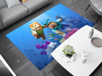 Minecraft Ocean Adventure Custom Rug – Dive into Underwater Exploration, Gamer Carpet
