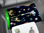 Rick and Morty Rug, Cartoon-Inspired Carpet, Portal Rick Rug, Geek Gift