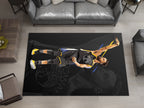 NBA Basketball Curry Rug – Iconic Basketball Design for Your Space, GYM Carpet