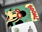 Mickey Mouse Boom! Rug - Fun and Energetic Pop Art Design Cartoon Carpet