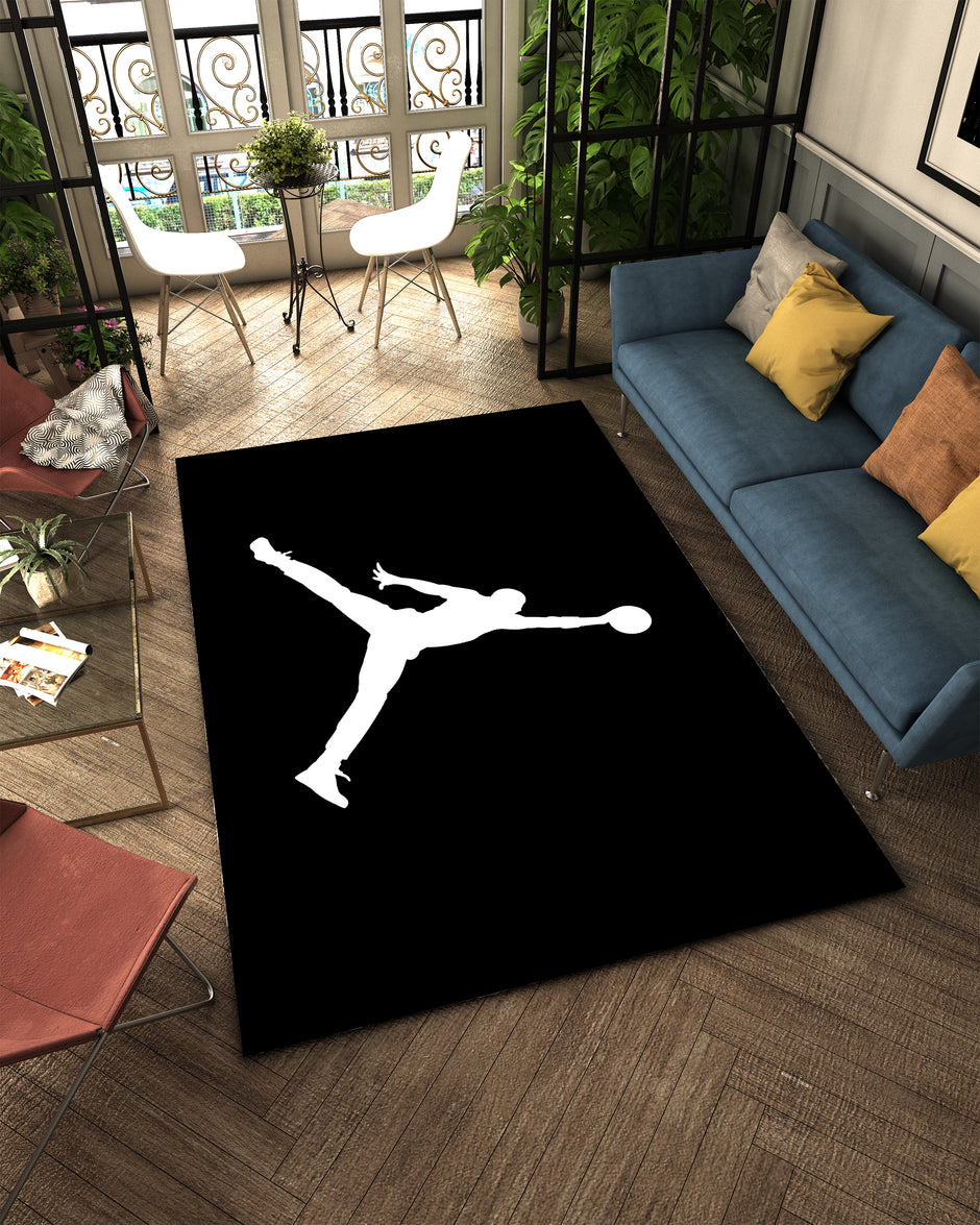 Nike Jordan-Inspired Custom Rug – Iconic Basketball Design for Your Space, GYM Carpet