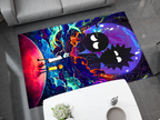 Rick and Morty Rug, Cartoon-Inspired Carpet, Portal Rick Rug, Geek Gift