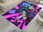 Arcane Jinx Rug, League of Legends Carpet, Gamer Rug Decoration