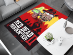 Rick and Morty  Red Dead Rug, Cartoon-Inspired Carpet, Portal Rick Rug, Geek Gift, RDR 2 Gamer Rug