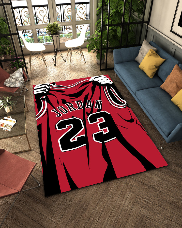 Nike Jordan-Inspired Custom Rug – Iconic Basketball Design for Your Space, GYM Carpet