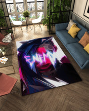 Arcane Jinx Rug, League of Legends Carpet, Gamer Rug Decoration