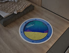 SpongeBob Round Rug, Cartoon-Inspired Carpet, Kids' Room Rug