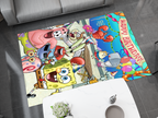 SpongeBob Happy Birthday Rug, Cartoon-Inspired Carpet, Kids' Room Rug