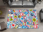 Champions League Teams Custom Rug – Football Club Logos Room Decor, European Football Carpet