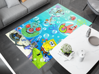 SpongeBob Rug, Cartoon-Inspired Carpet, Kids' Room Rug