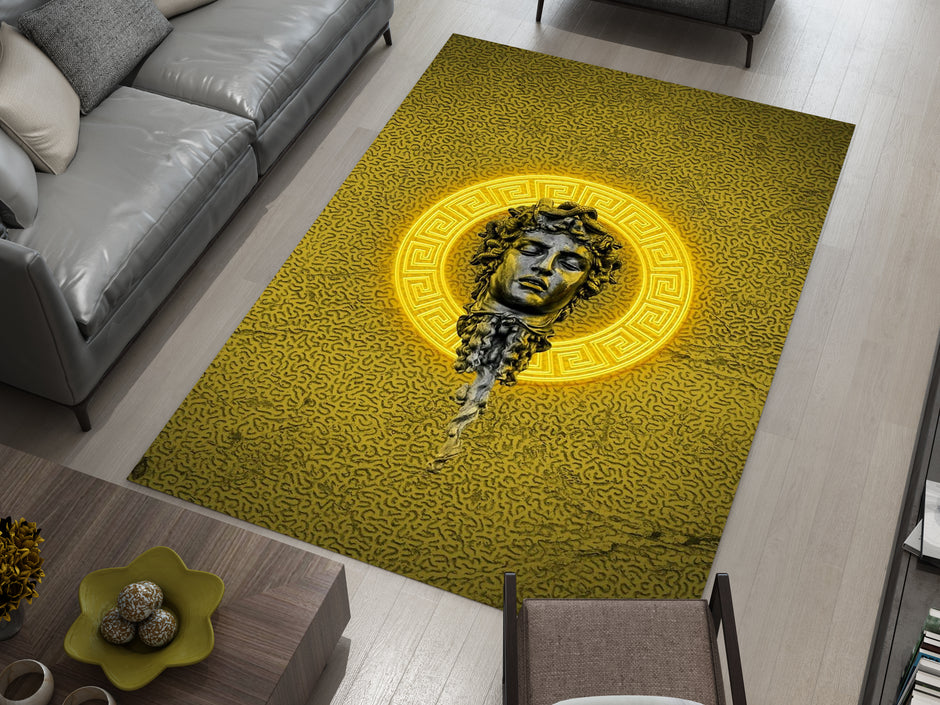 Versace-Inspired Medusa Rug – Luxury Statement for Your Space, Designer Brand Carpet
