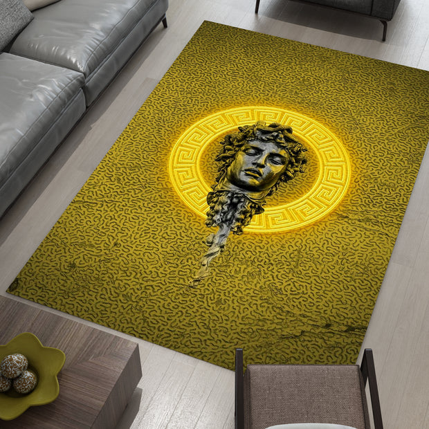 Versace-Inspired Medusa Rug – Luxury Statement for Your Space, Designer Brand Carpet