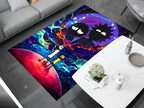 Rick and Morty Rug, Cartoon-Inspired Carpet, Portal Rick Rug, Geek Gift