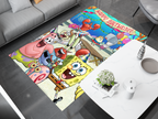 SpongeBob Happy Birthday Rug, Cartoon-Inspired Carpet, Kids' Room Rug