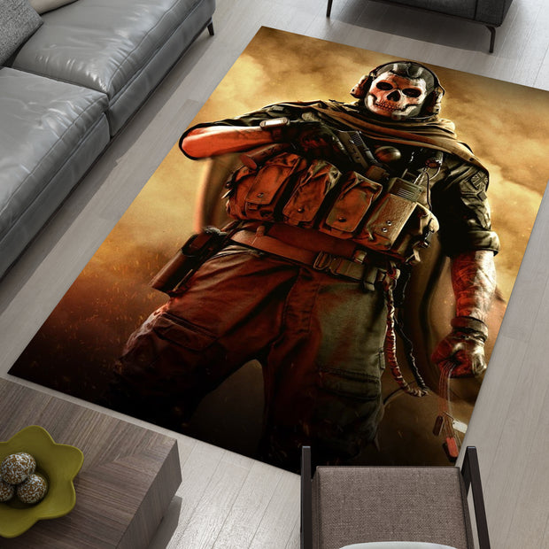 Call of Duty Soldier Rug – Epic Gaming Decor for Action Fans, Gamer Carpet