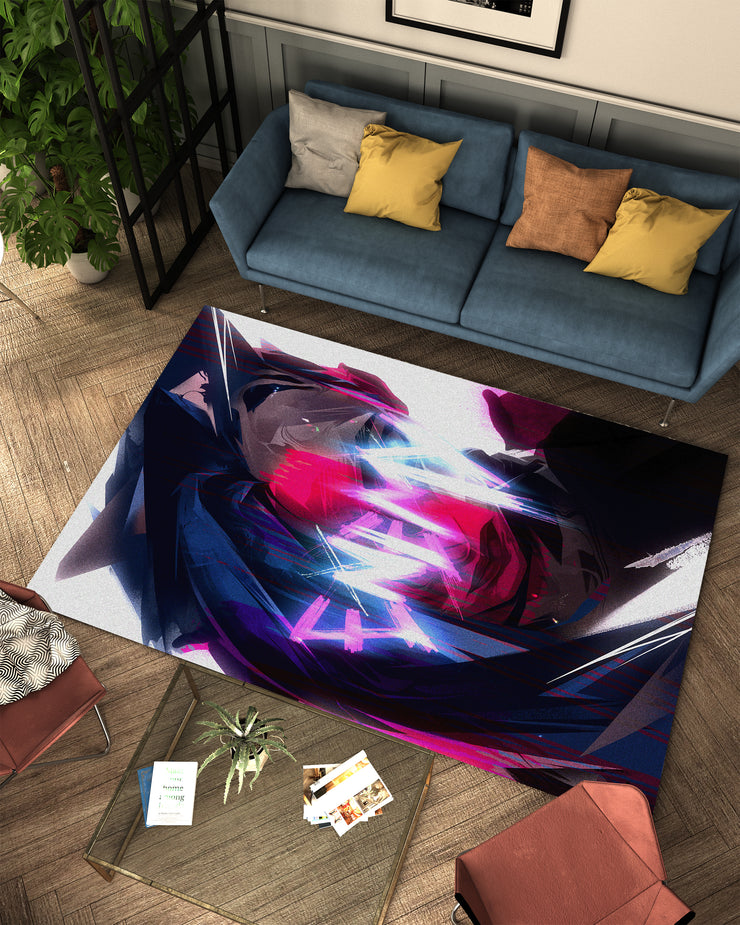 Arcane Jinx Rug, League of Legends Carpet, Gamer Rug Decoration
