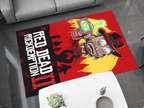 Rick and Morty  Red Dead Rug, Cartoon-Inspired Carpet, Portal Rick Rug, Geek Gift, RDR 2 Gamer Rug