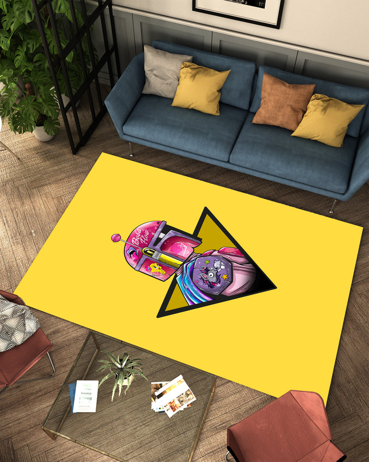 Star Wars x Love Custom Rug – Bold Galactic Romance Vibes, Geek Carpet Gift