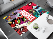 Spiderman Spidey Face Rug, Cartoon-Inspired Carpet, Marvel Spiderman Rug, Geek Gift