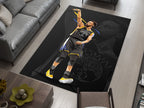 NBA Basketball Curry Rug – Iconic Basketball Design for Your Space, GYM Carpet