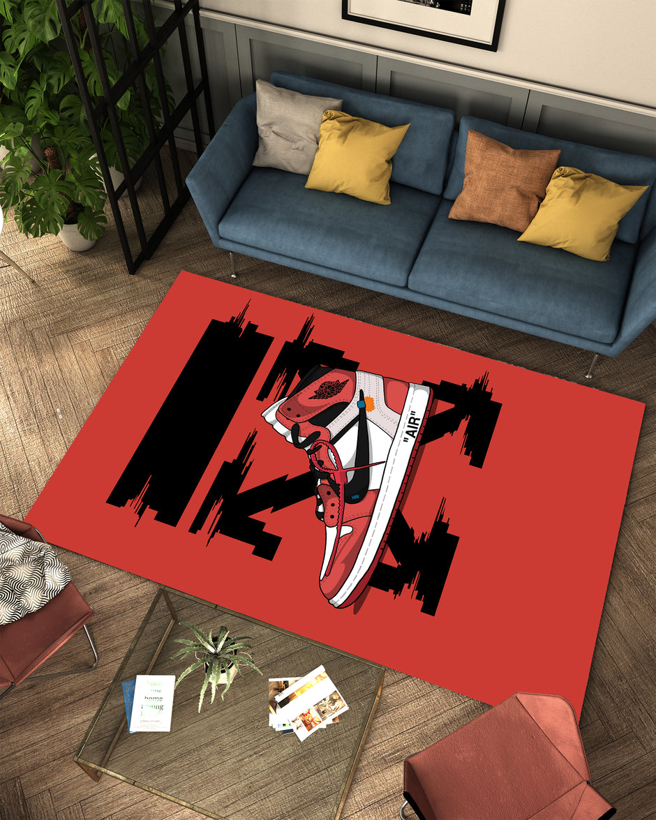 Air Jordan 1 x Off-White Custom Rug – A Must-Have Carpet for Sneakerheads