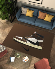 Nike Air Jordan 1 Travis Scott Rug – Perfect for Sneakerheads and Streetwear Lovers, Sneaker Carpet