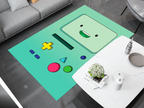 BMO Adventure Time Rug - Fun and Playful Gaming Console Design Cartoon Carpet