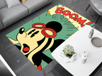Mickey Mouse Boom! Rug - Fun and Energetic Pop Art Design Cartoon Carpet