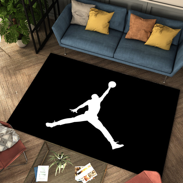 Nike Jordan-Inspired Custom Rug – Iconic Basketball Design for Your Space, GYM Carpet