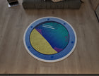 SpongeBob Round Rug, Cartoon-Inspired Carpet, Kids' Room Rug